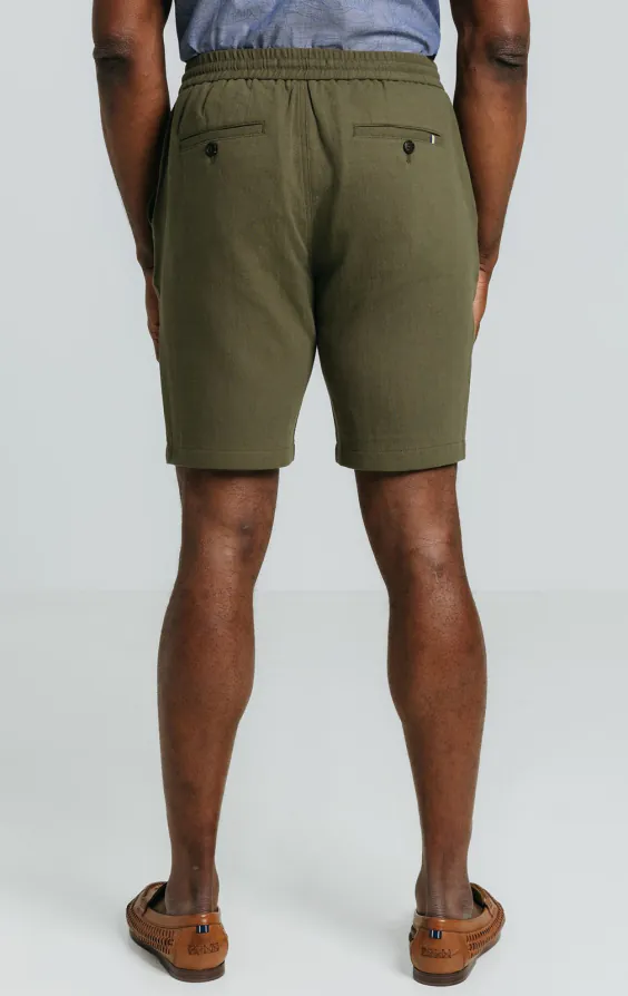 Green Linen Twill Shorts - photo 3 Green Linen Twill Shorts - photo 3
