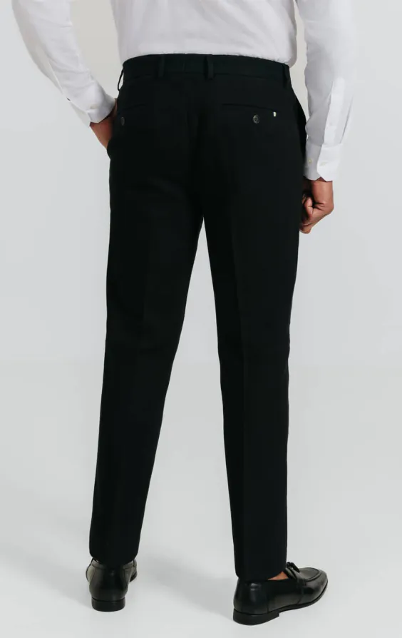 Black Linen Twill Suit Pants - photo 2 Black Linen Twill Suit Pants - photo 2
