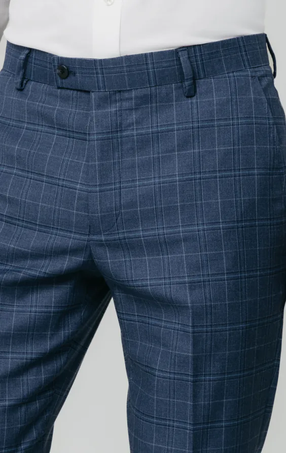 Blue Check Suit Pants - photo 1 Blue Check Suit Pants - photo 1