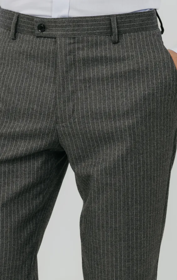Charcoal Chalkstripe Suit Pants - photo 1 Charcoal Chalkstripe Suit Pants - photo 1