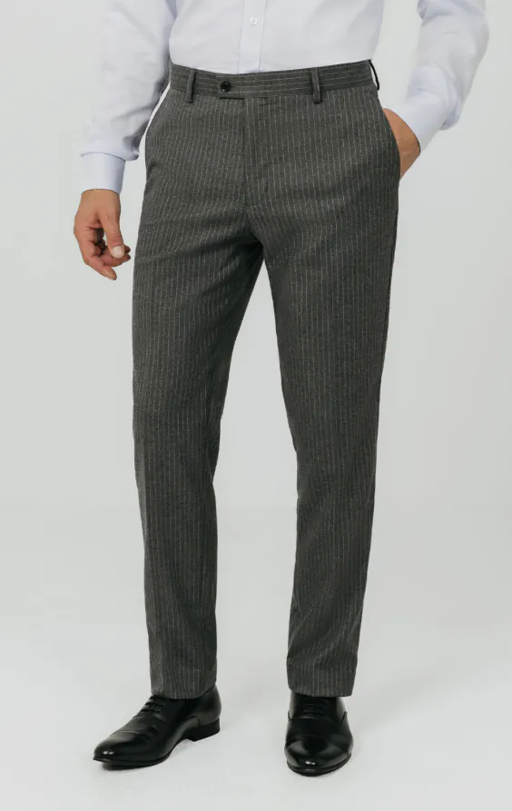 Charcoal Chalkstripe Suit Pants Charcoal Chalkstripe Suit Pants