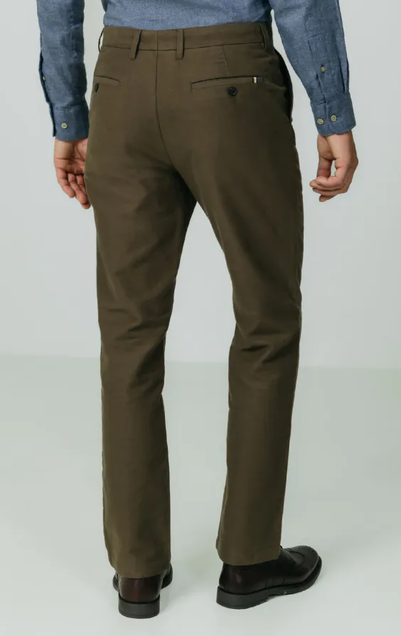 Olive Moleskin Pants | Dobell