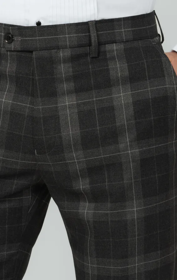Gray Tartan Check Pants - photo 1 Gray Tartan Check Pants - photo 1