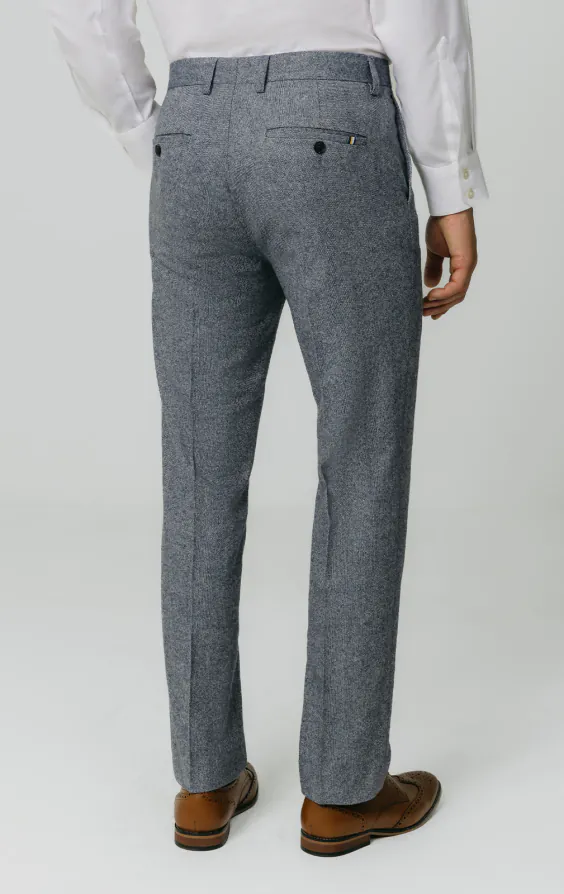 Blue Donegal Tweed Suit Pants - photo 2 Blue Donegal Tweed Suit Pants - photo 2