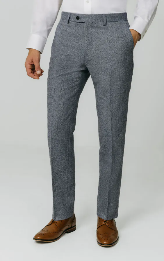 black shoes with blue dress pants goTIELESS Ultimate Dress Shirt (Blue Diamond) main image 1