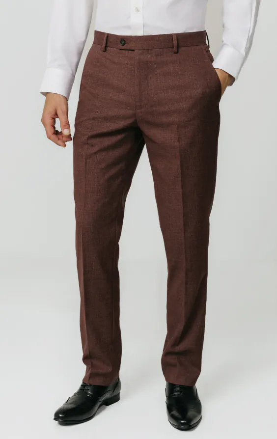 Dark Rosewood Weave Suit | Dobell