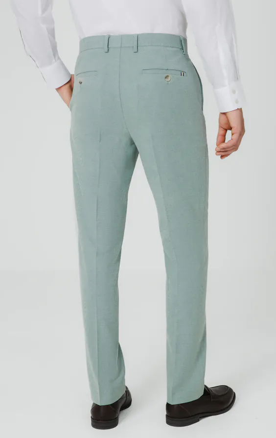 Mint Green Hopsack Suit Pants - photo 2