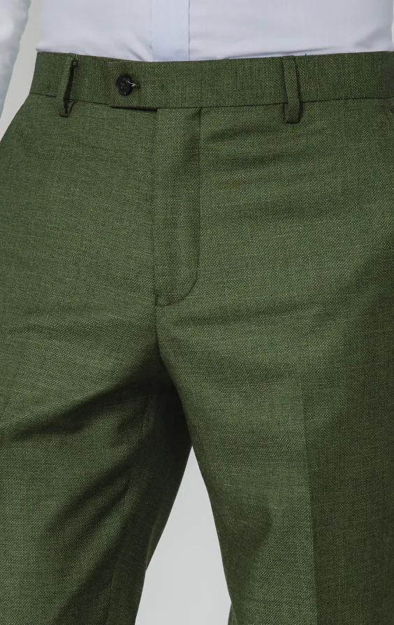 Pine Green Textured Weave Suit Pants - photo 1 Pine Green Textured Weave Suit Pants - photo 1