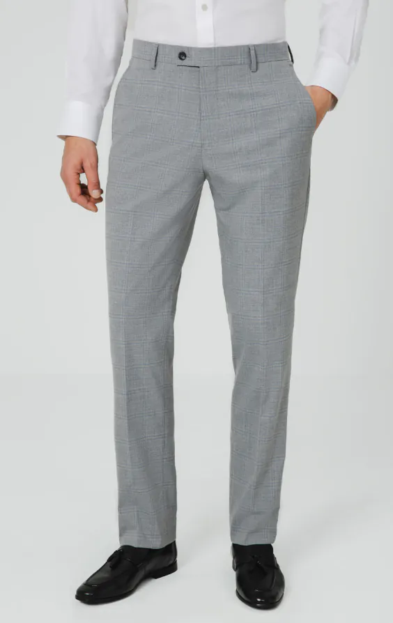 Light Gray & Blue Check Suit - photo 6 Light Gray & Blue Check Suit - photo 6