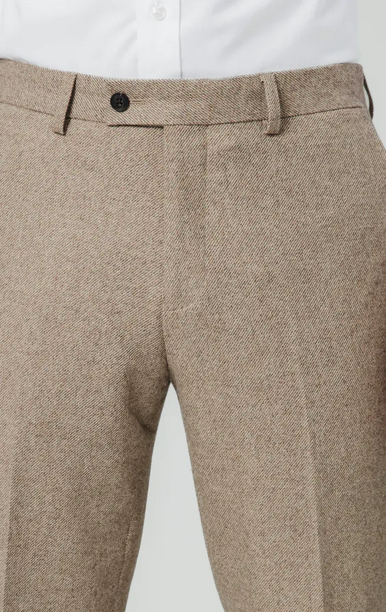 Camel Twill Tweed Suit Pants - photo 1 Camel Twill Tweed Suit Pants - photo 1