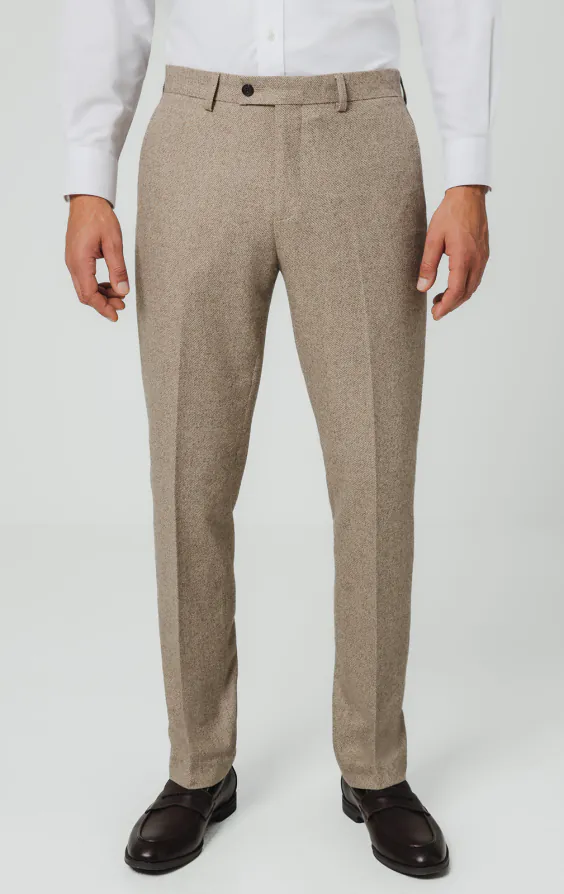 Camel Twill Tweed Suit Pants Camel Twill Tweed Suit Pants