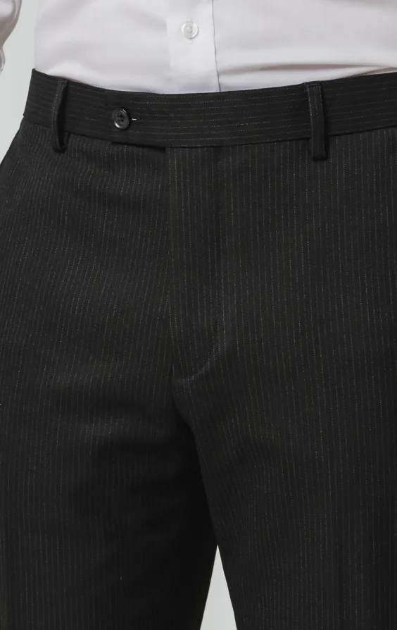Black Pinstripe Suit Pants - photo 1 Black Pinstripe Suit Pants - photo 1