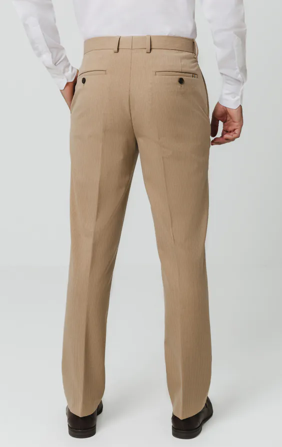 Camel Pinstripe Suit Pants - photo 2