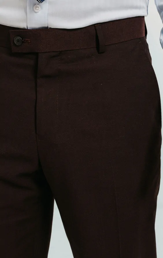 dark burgundy dress pants 7-Pocket Dress Pant | Straight (Burgundy Black Dot)