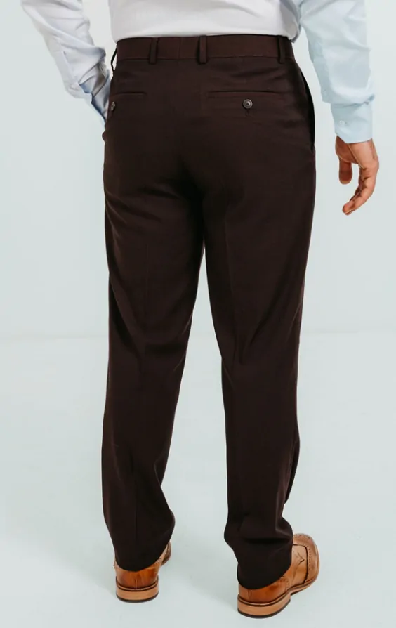 Burgundy Suit Pants | Dobell