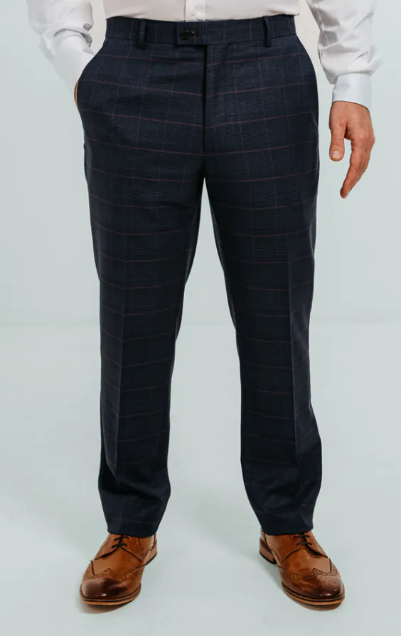 Navy with Pink Check Suit - photo 6 Navy with Pink Check Suit - photo 6