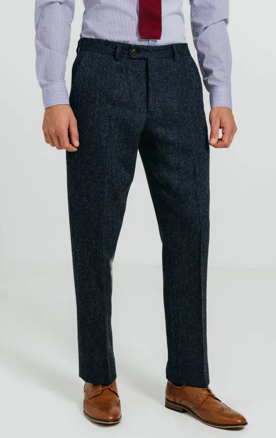 Harris Tweed of Scotland Blue Herringbone Tweed Jacket - photo 5 Harris Tweed of Scotland Blue Herringbone Tweed Jacket - photo 5