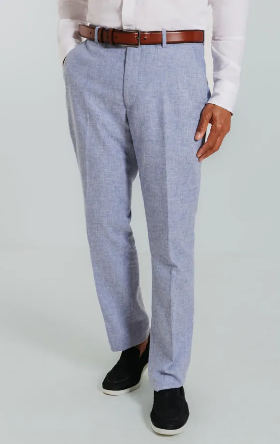 Light Blue Linen 3 Piece Suit - photo 6 Light Blue Linen 3 Piece Suit - photo 6