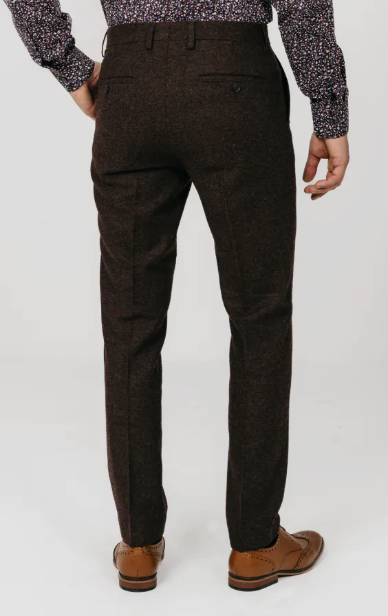 Burgundy Donegal Tweed Pants - photo 2 Burgundy Donegal Tweed Pants - photo 2