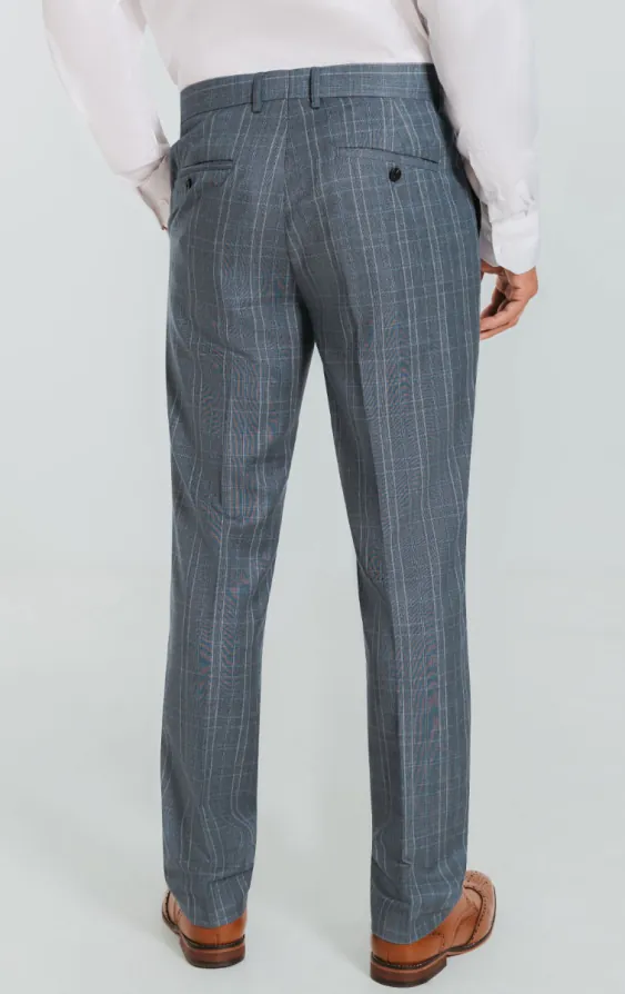Light Blue Check Suit Pants - photo 2 Light Blue Check Suit Pants - photo 2