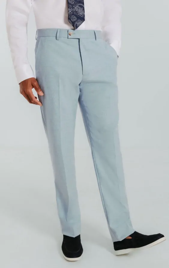 baby blue dress pants Italian Sky Blue Linen Pants main image 0