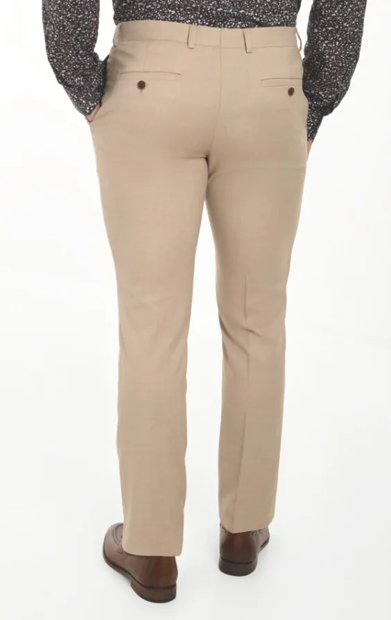 Camel Slim Fit Suit Pants | Dobell