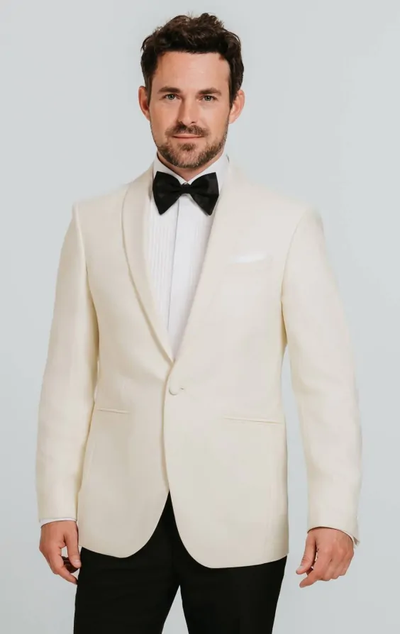 White Shawl Lapel Tuxedo