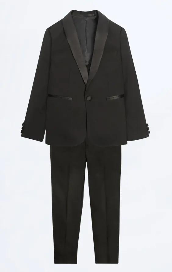 Boys Black Tuxedo with Shawl Lapel - photo 1 Boys Black Tuxedo with Shawl Lapel - photo 1