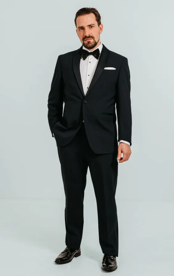 Navy Shawl Lapel Tuxedo - photo 1 Navy Shawl Lapel Tuxedo - photo 1