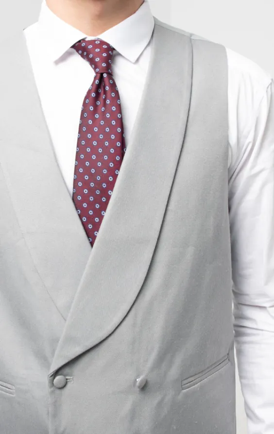 Dove Gray Double Breasted Shawl Lapel Morning Suit Vest - photo 1 Dove Gray Double Breasted Shawl Lapel Morning Suit Vest - photo 1