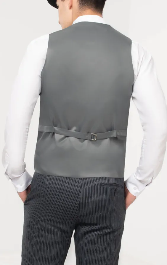 Luxury 100% Wool Dove Gray Double Breasted Morning Suit Vest - photo 2 Luxury 100% Wool Dove Gray Double Breasted Morning Suit Vest - photo 2