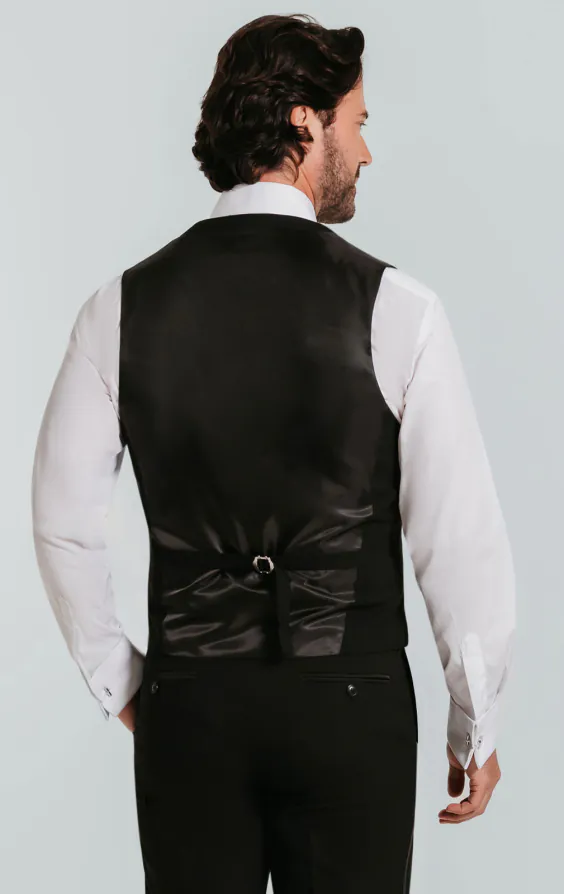 Black Horseshoe Tuxedo Vest - photo 2