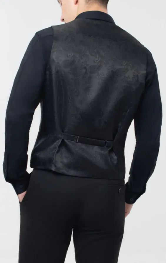 Silver Velvet Tuxedo Vest - photo 2 Silver Velvet Tuxedo Vest - photo 2