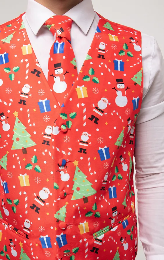 Festive Fun Red Christmas Vest - photo 1 Festive Fun Red Christmas Vest - photo 1