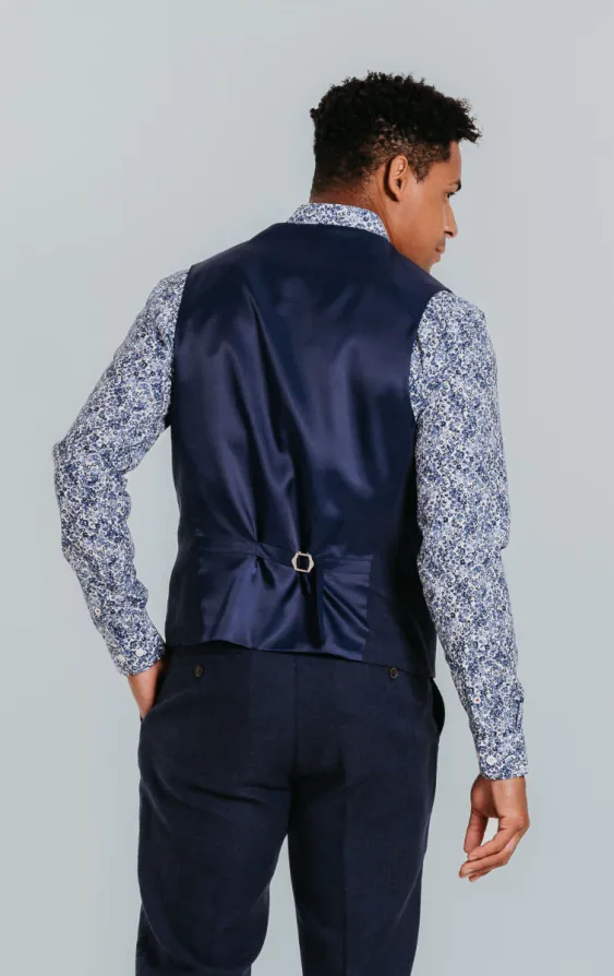 Navy Linen Vest - photo 2 Navy Linen Vest - photo 2