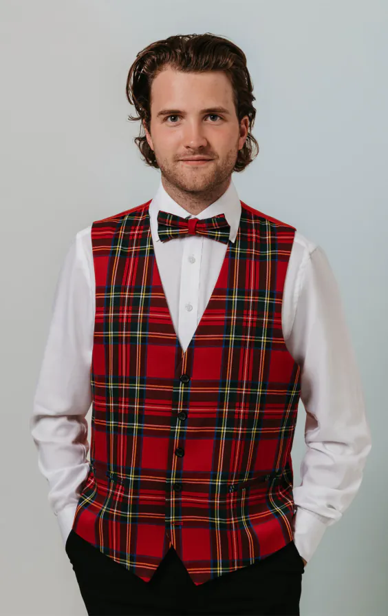 Red Tartan Vest