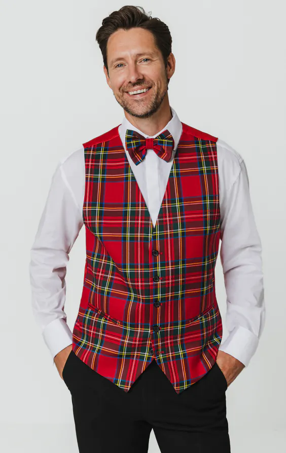 Red Tartan Vest Red Tartan Vest