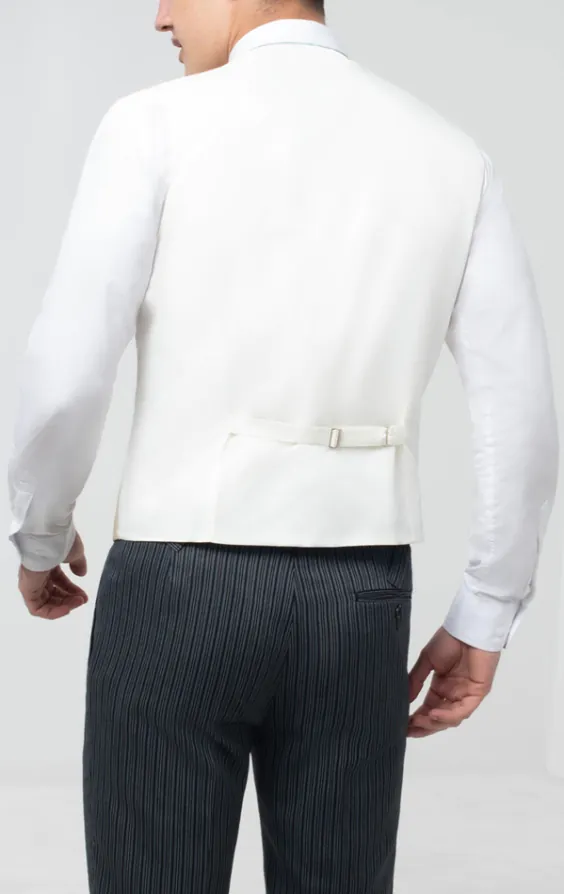 Gold/Buff Single Breasted Morning Suit Vest - photo 2