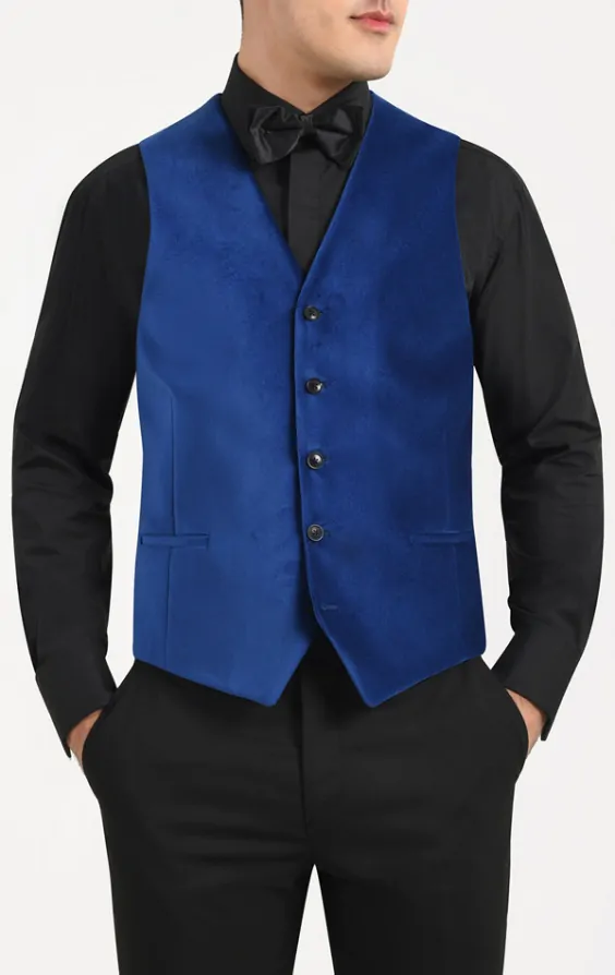 Blue Velvet Vest | Dobell