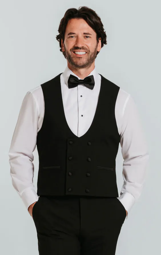 Black Slim-Fit Dinner Jacket Notch Lapel - photo 6 Black Slim-Fit Dinner Jacket Notch Lapel - photo 6