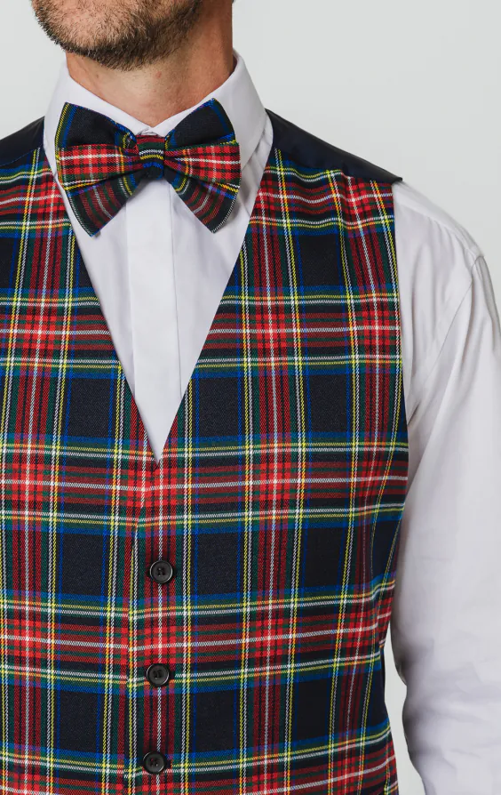 Navy Blue Tartan Vest - photo 1