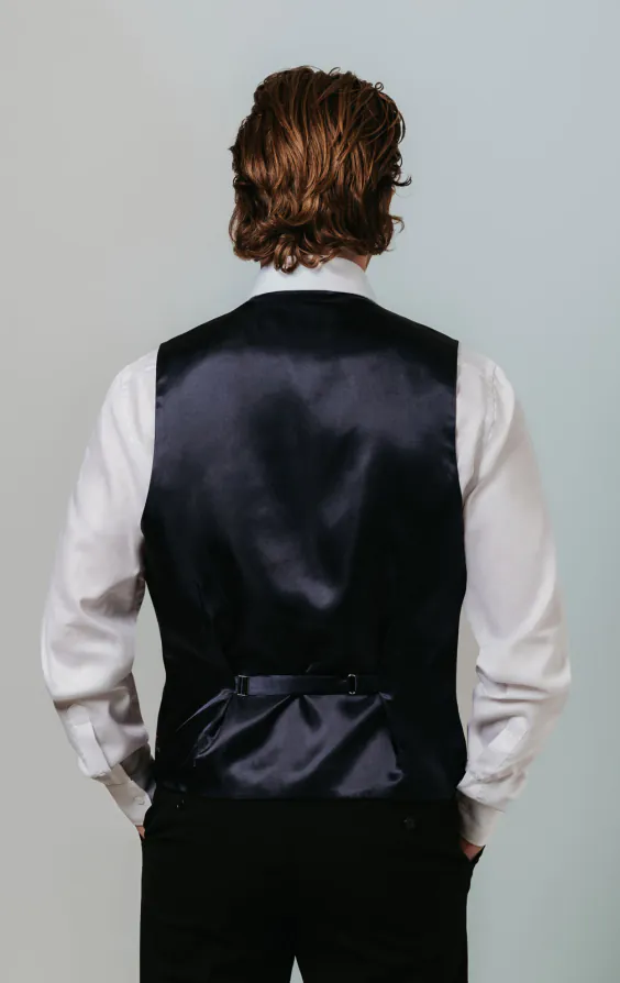 Navy Blue Tartan Vest - photo 2