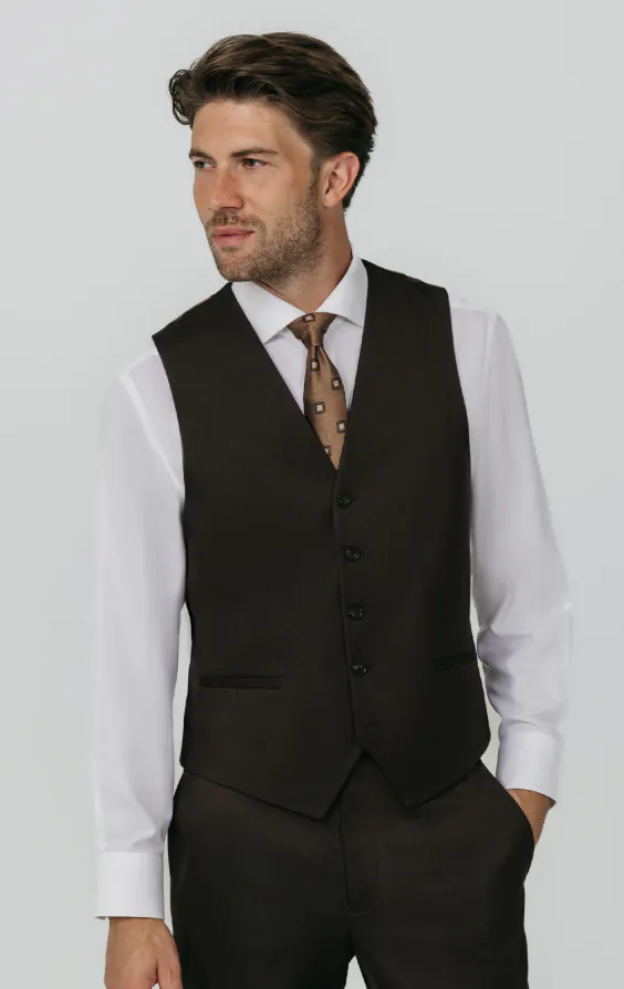 Brown Twill Vest Brown Twill Vest