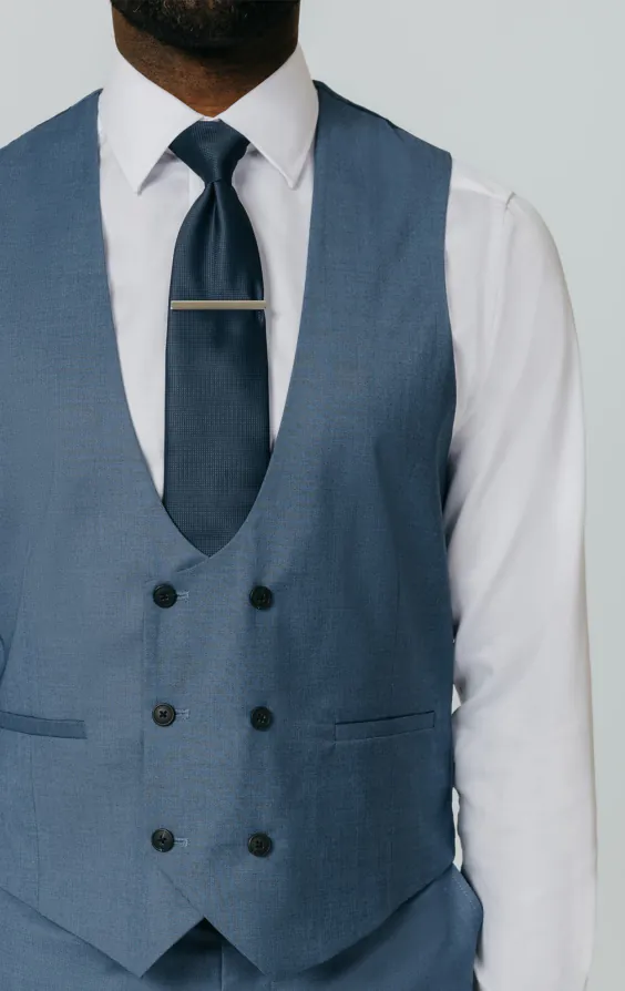 Blue Sharkskin Vest - photo 1 Blue Sharkskin Vest - photo 1