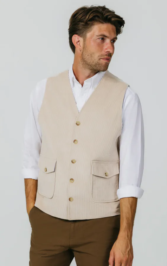 beige dress vest Tan Performance Stretch Suit Separates Vest