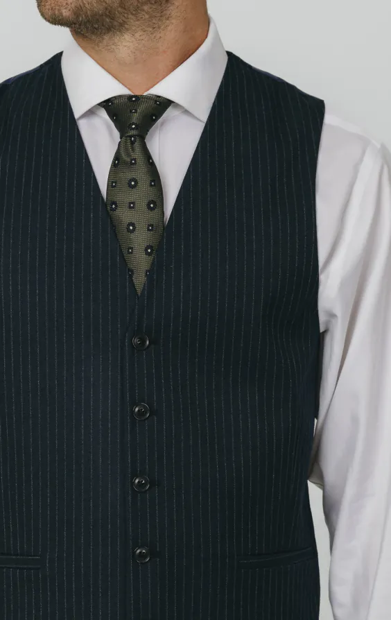 Navy Chalkstripe Vest - photo 1 Navy Chalkstripe Vest - photo 1