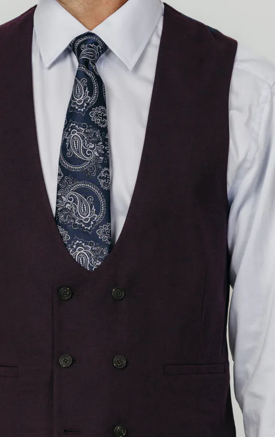 Blackberry Twill Double Breasted Vest - photo 1