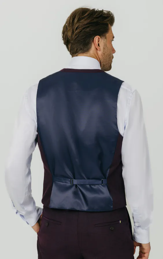 Blackberry Twill Double Breasted Vest - photo 2