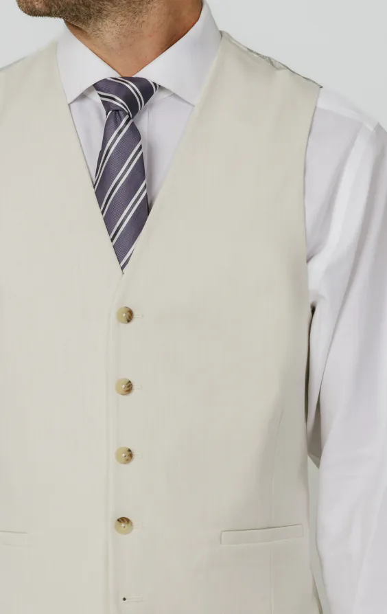 Winter White Twill Vest - photo 1 Winter White Twill Vest - photo 1