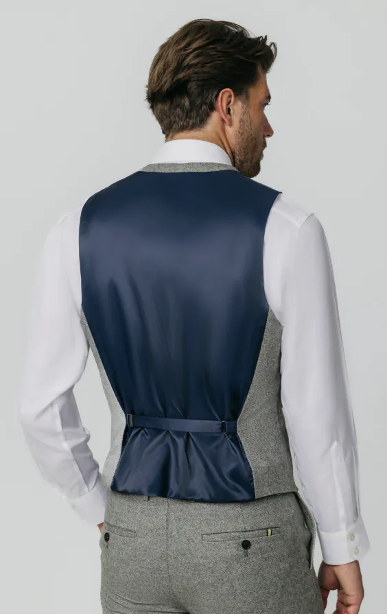 Light Gray Donegal Tweed Vest - photo 2 Light Gray Donegal Tweed Vest - photo 2